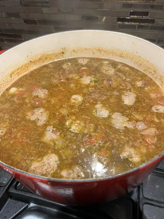 Italien Meatball soup