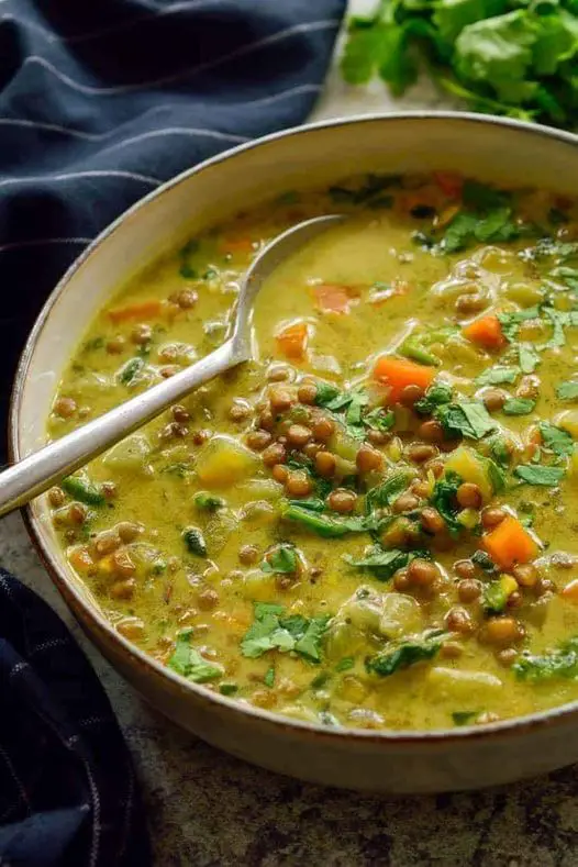Curry lentil soup
