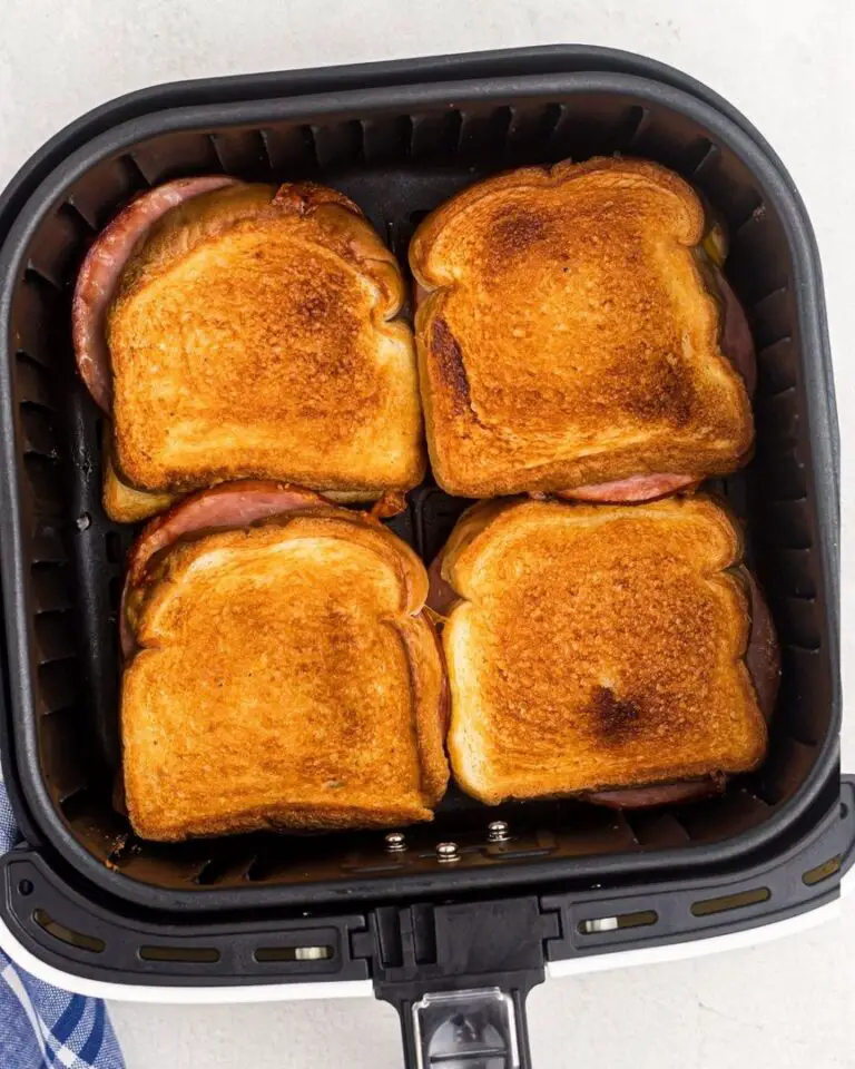 AIR FRYER GRILLED HAM AND CHEESE