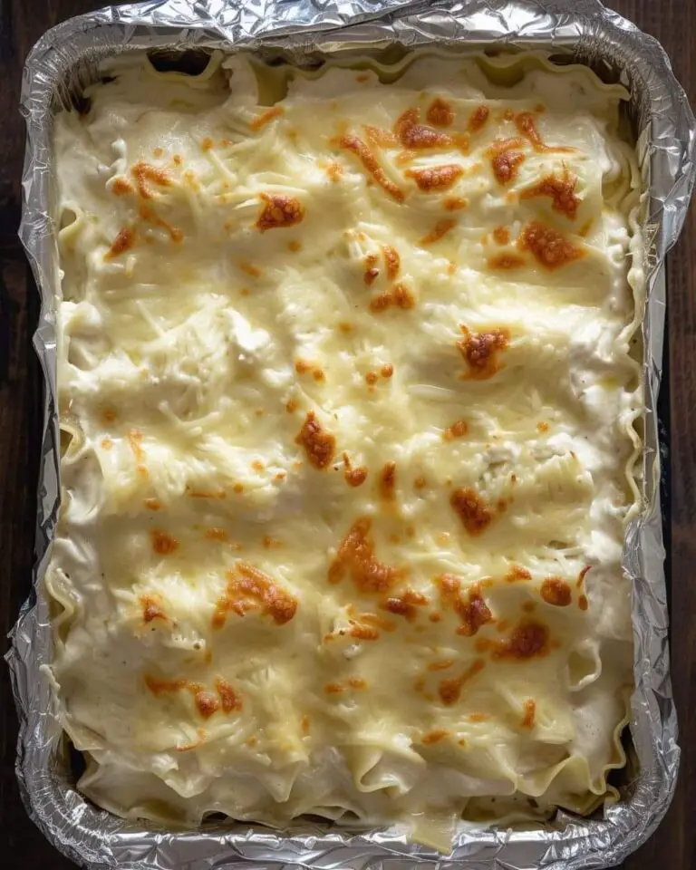 White Chicken Skillet Lasagna