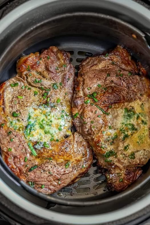 Air Fryer Ribeye Steaks