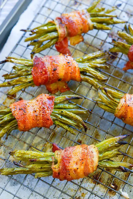Bacon wrappes green beans