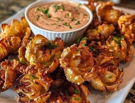 Baby Air Fryer Blooming Onions
