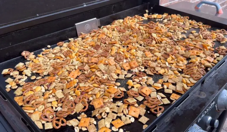 Chex Mix on a Blackstone Griddle