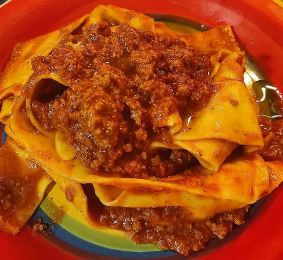 pappardelle with meat ragout