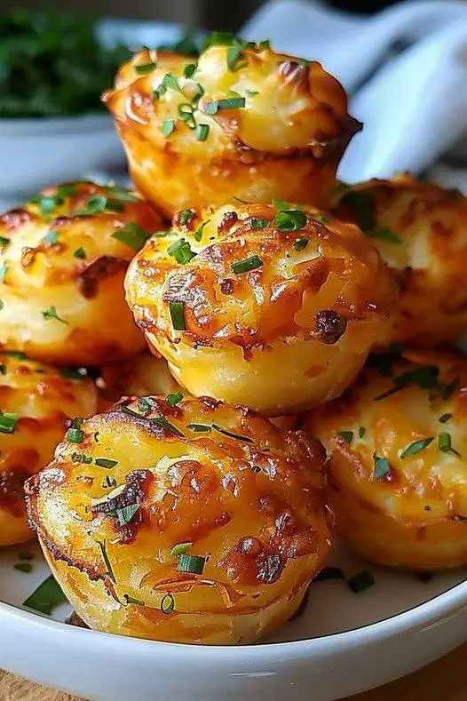 Cheesy Mashed Potato Puffs
