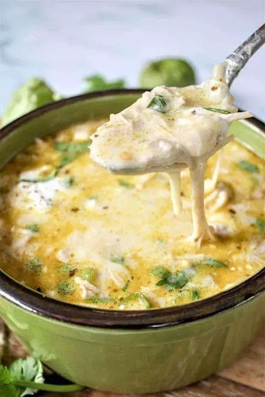 Green Enchilada Chicken Soup