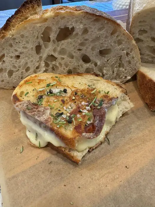 sourdough bread grilled cheese sandwich