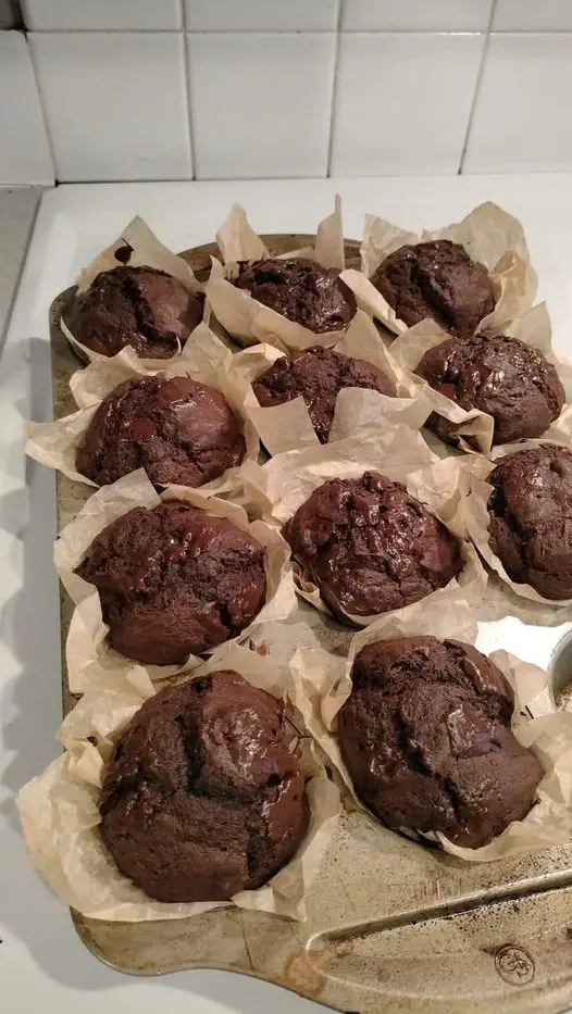 double chocolate muffins