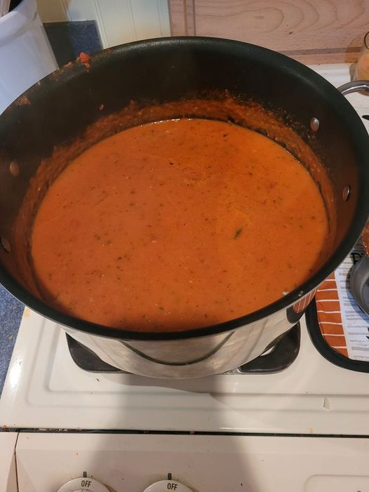 Homemade tomato soup