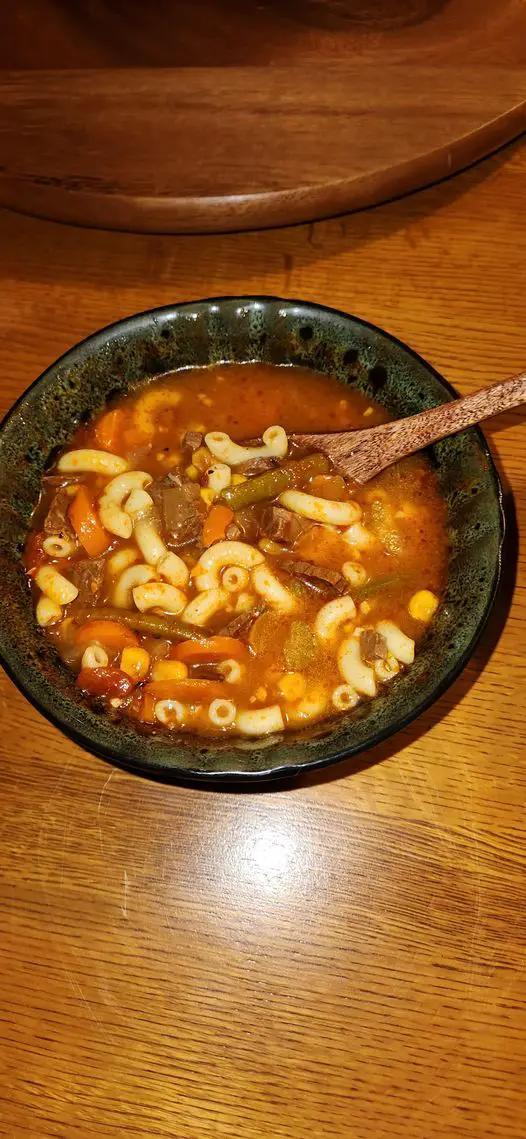 Beef minestrone