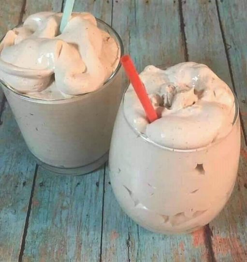 Homemade chocolate frosty