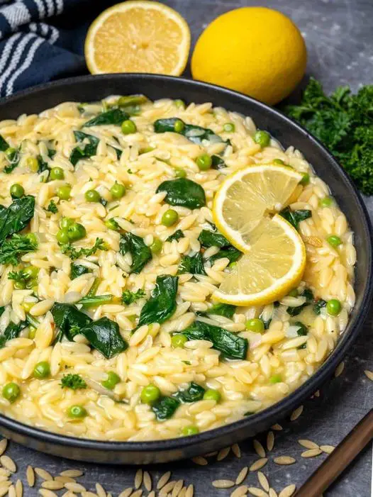 Lemon orzo