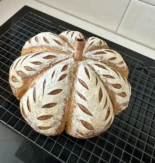 pumpkin shaped pumpkin loaf