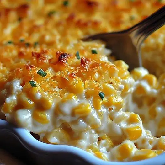 Cheesy Cream Cheese Corn Casserole