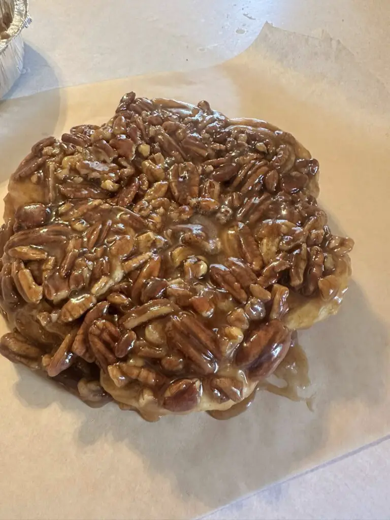 Apple pie crumb & pecan sticky bun