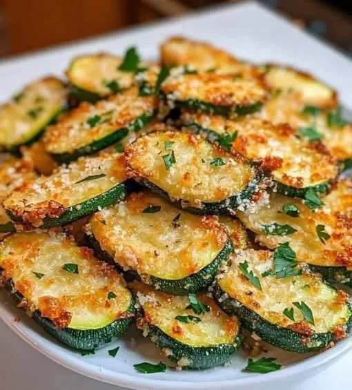 Crispy Parmesan Zucchini Rounds