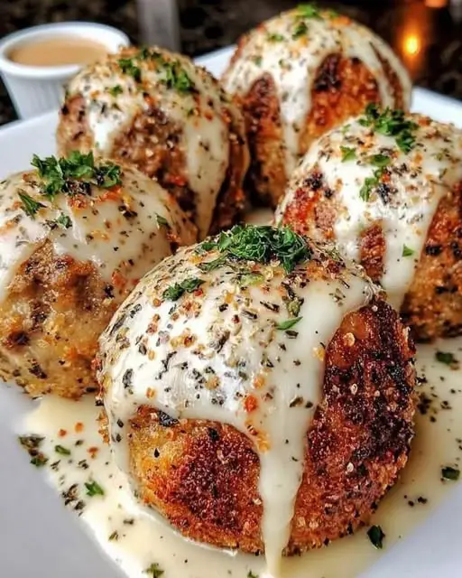 Garlic Parmesan Cheeseburger Bombs