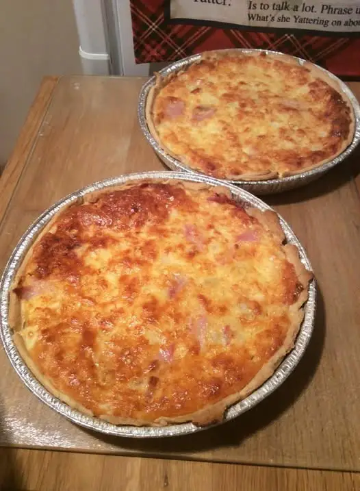 Homemade quiche