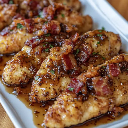 Honey Bacon Glazed Chicken
