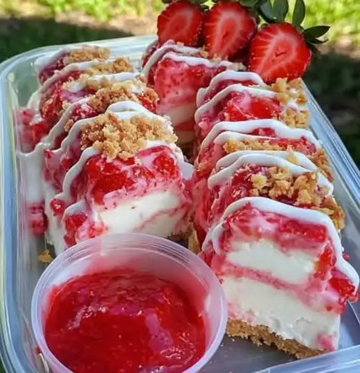 Strawberry Crunch Cheesecake Chunks