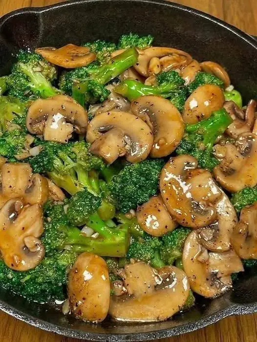 Vegan Broccoli & Mushroom Stir Fry