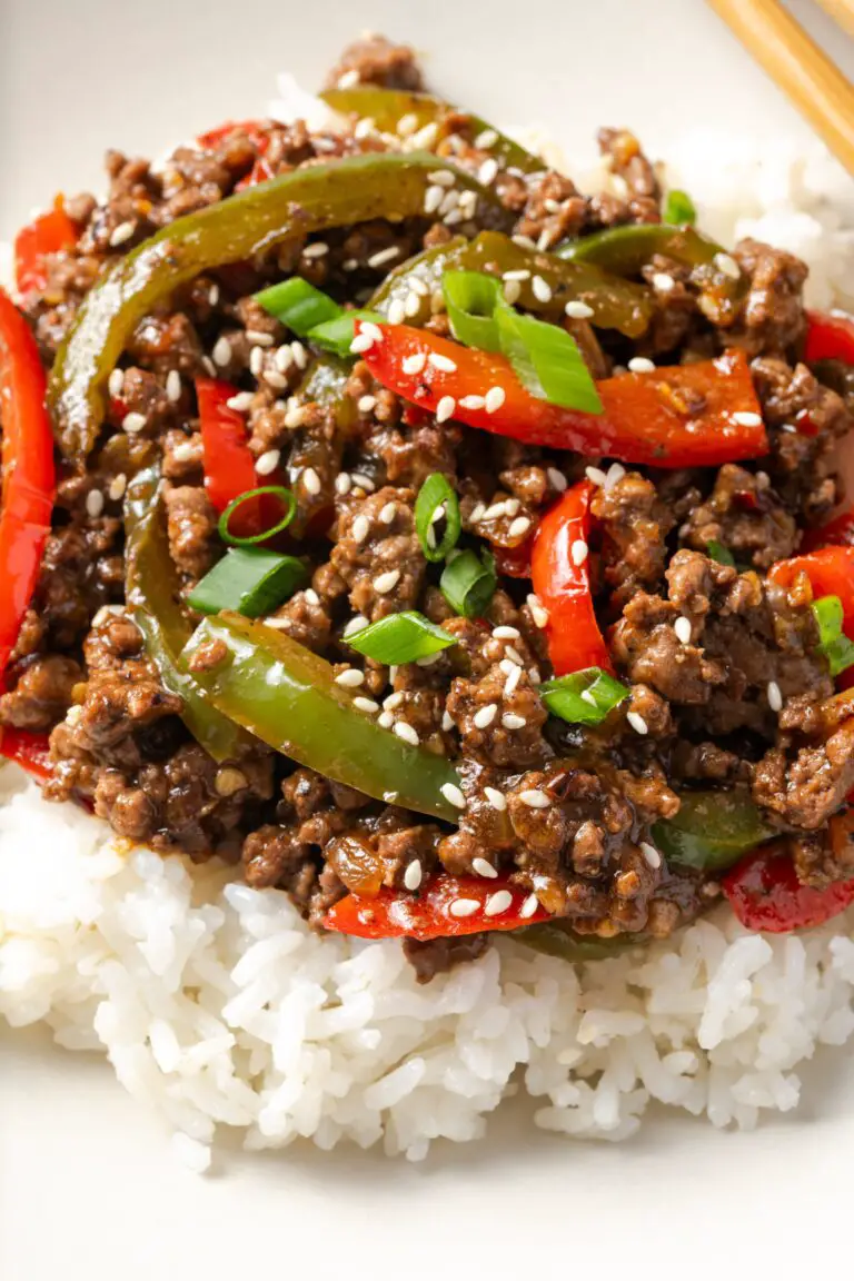 Beef and Pepper Rice Bowl