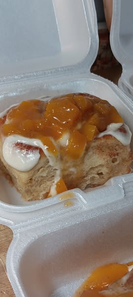 PILLOW PEACH COBBLER CINNAMON ROLLS