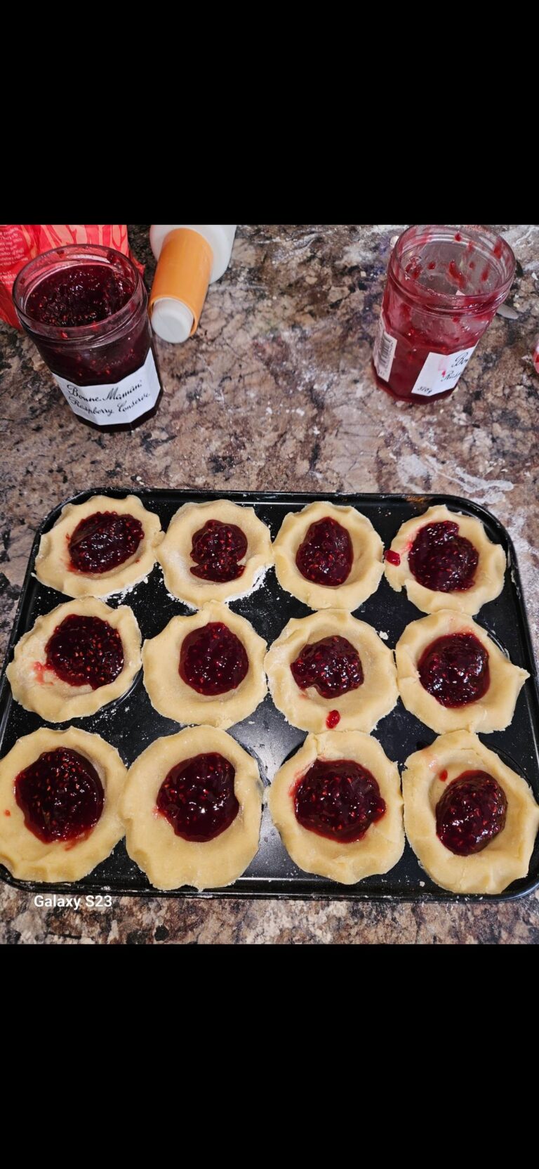 Raspberry jam tarts
