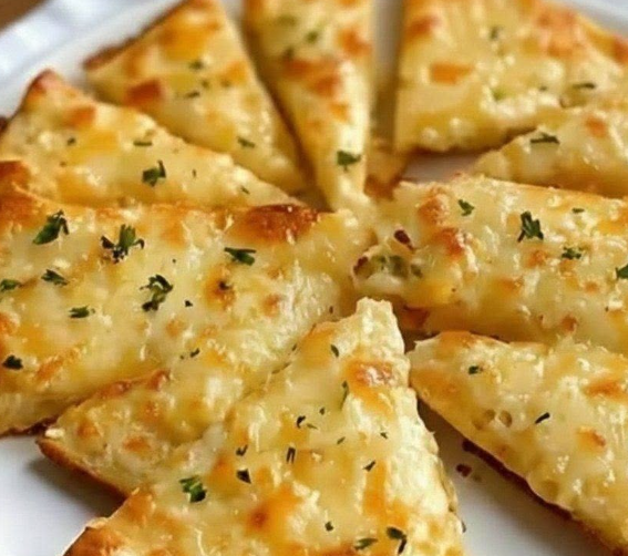 Air Fryer Cheesy Tortilla Garlic Bread