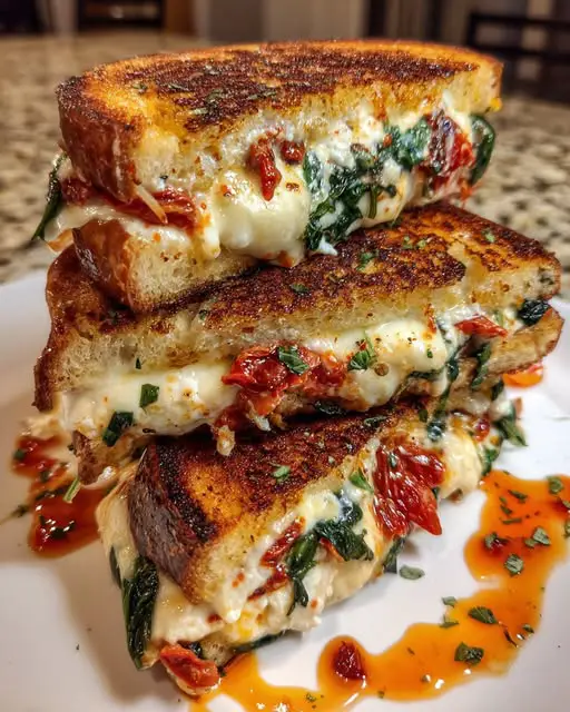 Sun Dried Tomato Spinach and Ricotta