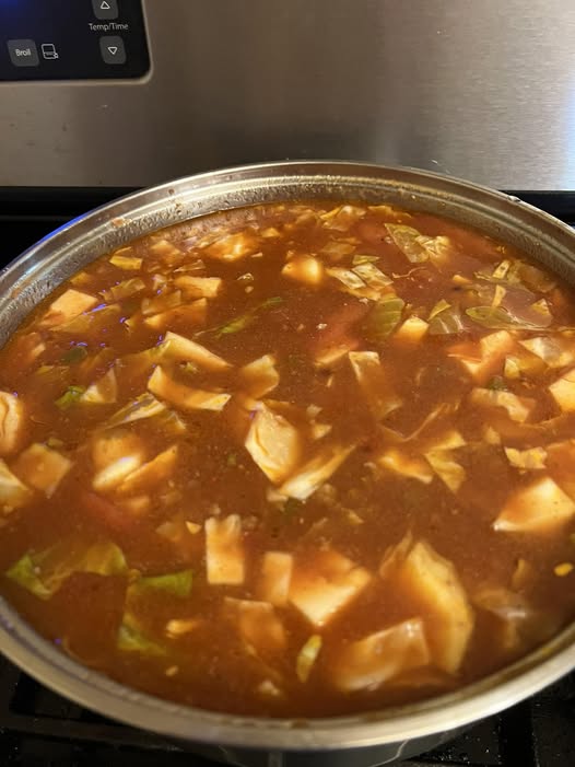 cabbage beef soup