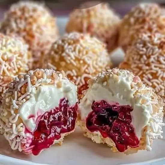 White Chocolate Cherry Truffles