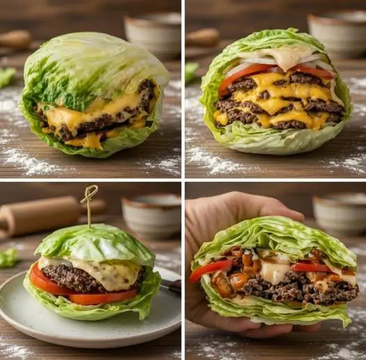 zero carb lettuce wrap burgers