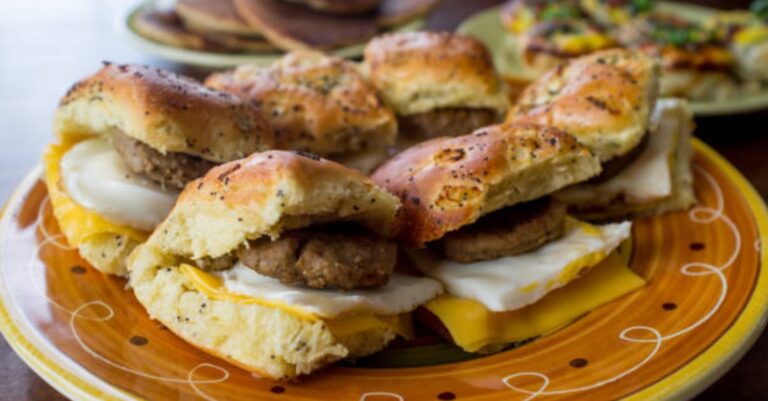 cheesy sausage biscuit sliders
