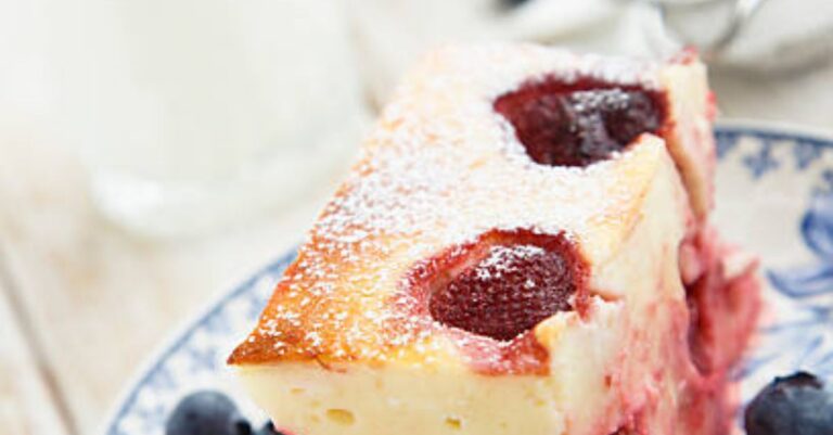 Blueberry Cheesecake Cottage Cheese Mug Cake