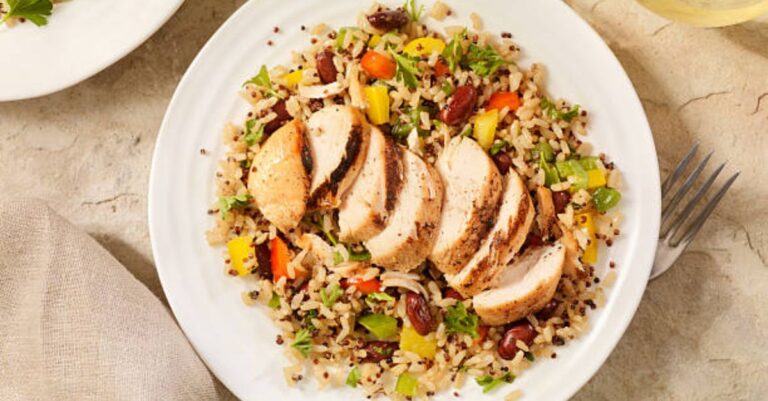 Healthy Grilled Chicken with Delicious Vegetables