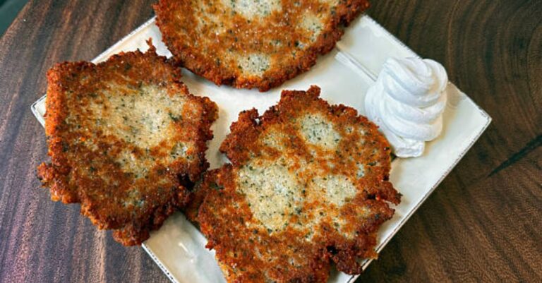 golden brown potato pancakes