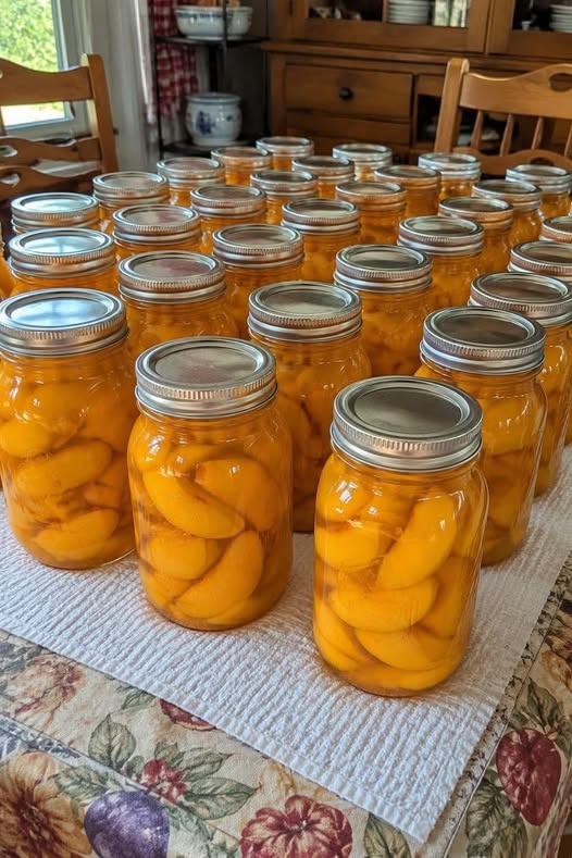 canned peach slices