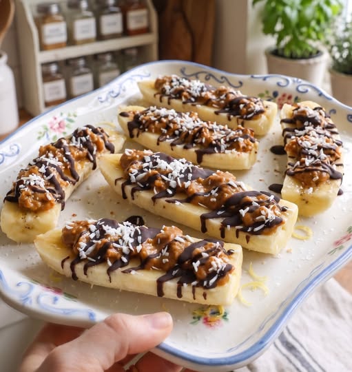 Banana Snicker Bites
