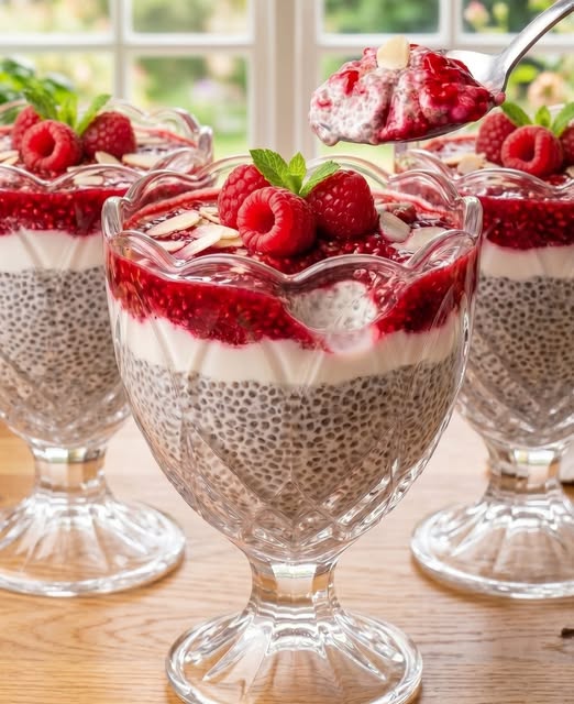 Raspberry Chia Pudding