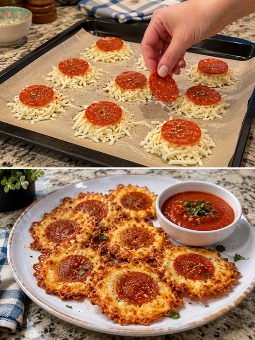 Pepperoni Cheese Crisps