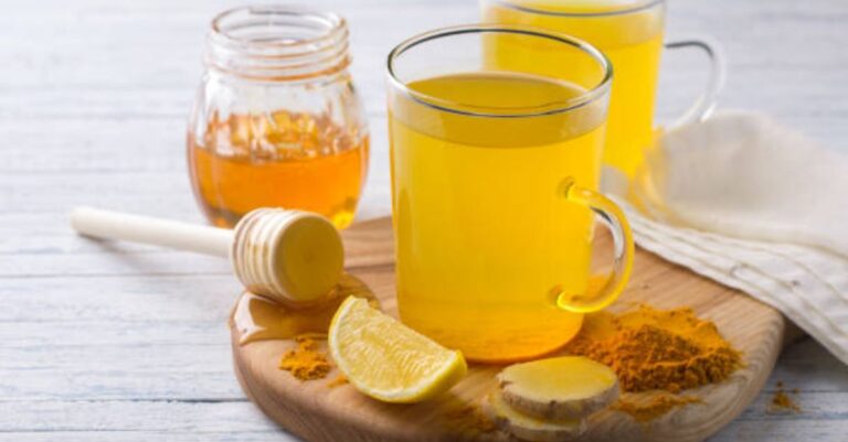 Ginger, Lemon, and Honey Tonic