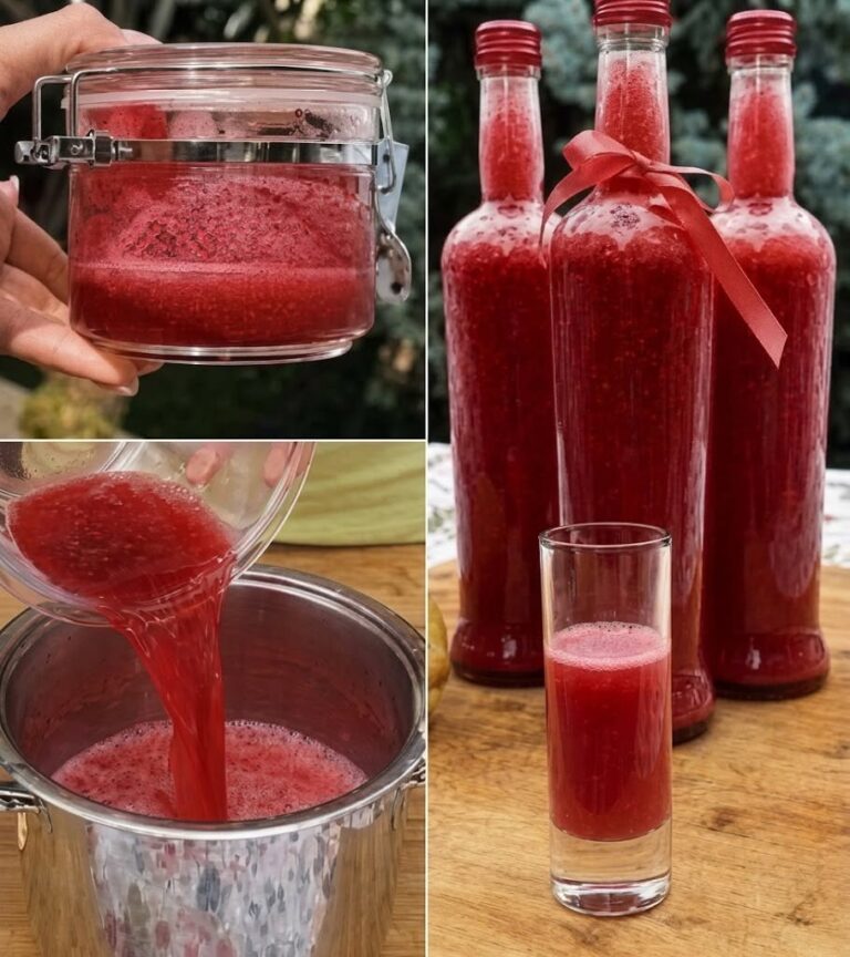 Refreshing Homemade Strawberry Juice canning