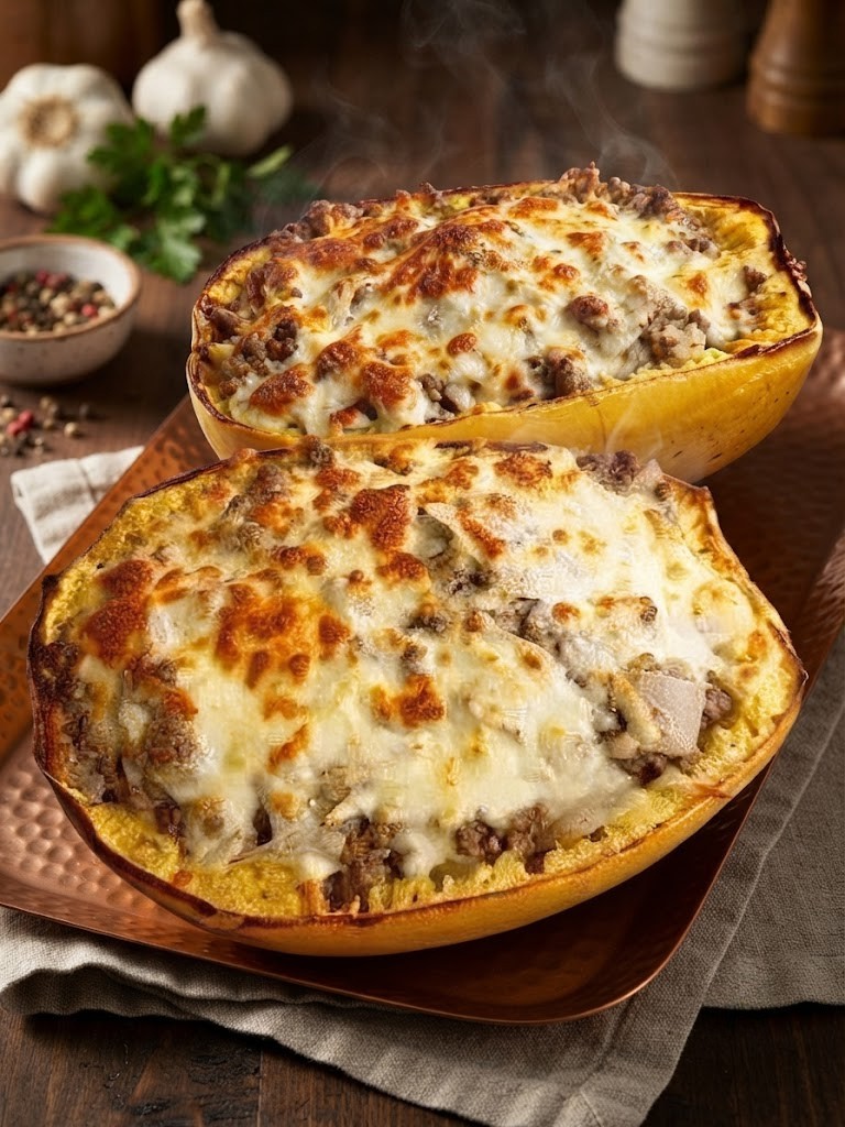 Squash Lasagna Boats
