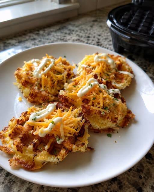 Waffle Iron Hash Browns
