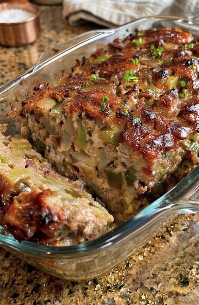 Philly Cheesesteak Meatloaf