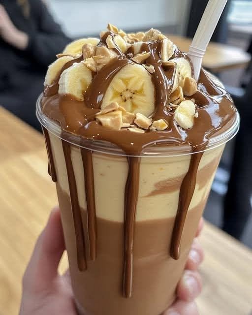 Chocolate Peanut Butter Banana Smoothie
