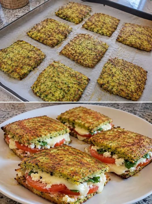 Broccoli Bread Grilled Cheese Sandwich