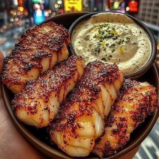 Garlic Butter Cod Strips